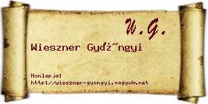 Wieszner Gyöngyi névjegykártya
